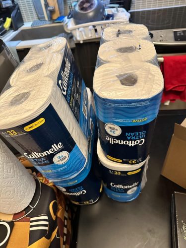 Cottonelle Toilet Paper, 24 Family Mega Rolls = 132 Regular Rolls (4 Packs of 6), Ultra Clean, Strong Bathroom Tissue, 353 Sheets per Roll, Packaging May Vary photo review