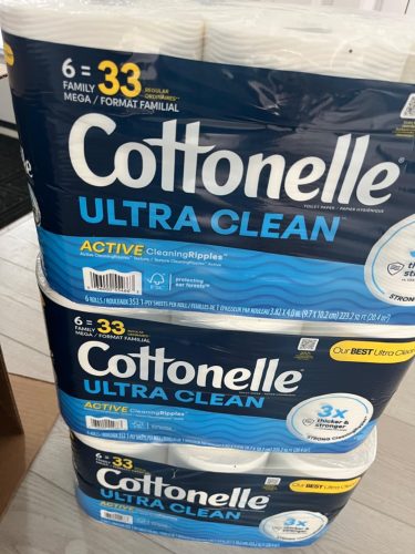 Cottonelle Toilet Paper, 24 Family Mega Rolls = 132 Regular Rolls (4 Packs of 6), Ultra Clean, Strong Bathroom Tissue, 353 Sheets per Roll, Packaging May Vary photo review